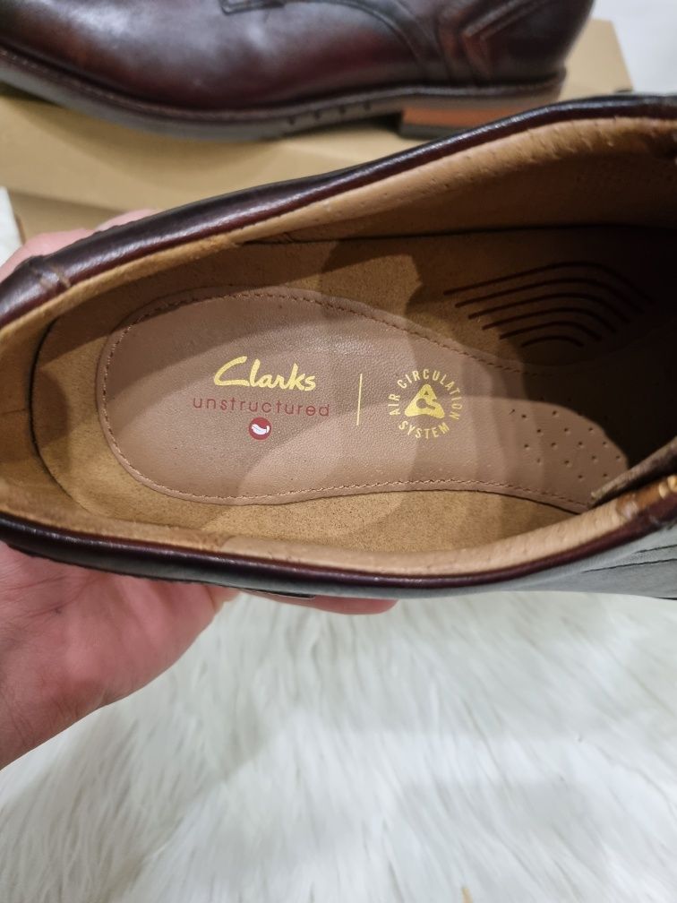 Шкіряні туфлі Clarks 46 розмір