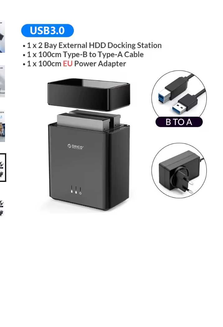 Orico Dock para discos