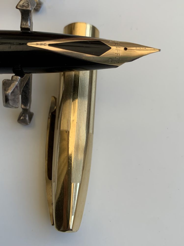 Conjunto de canetas Sheafer com aparo em ouro 14k