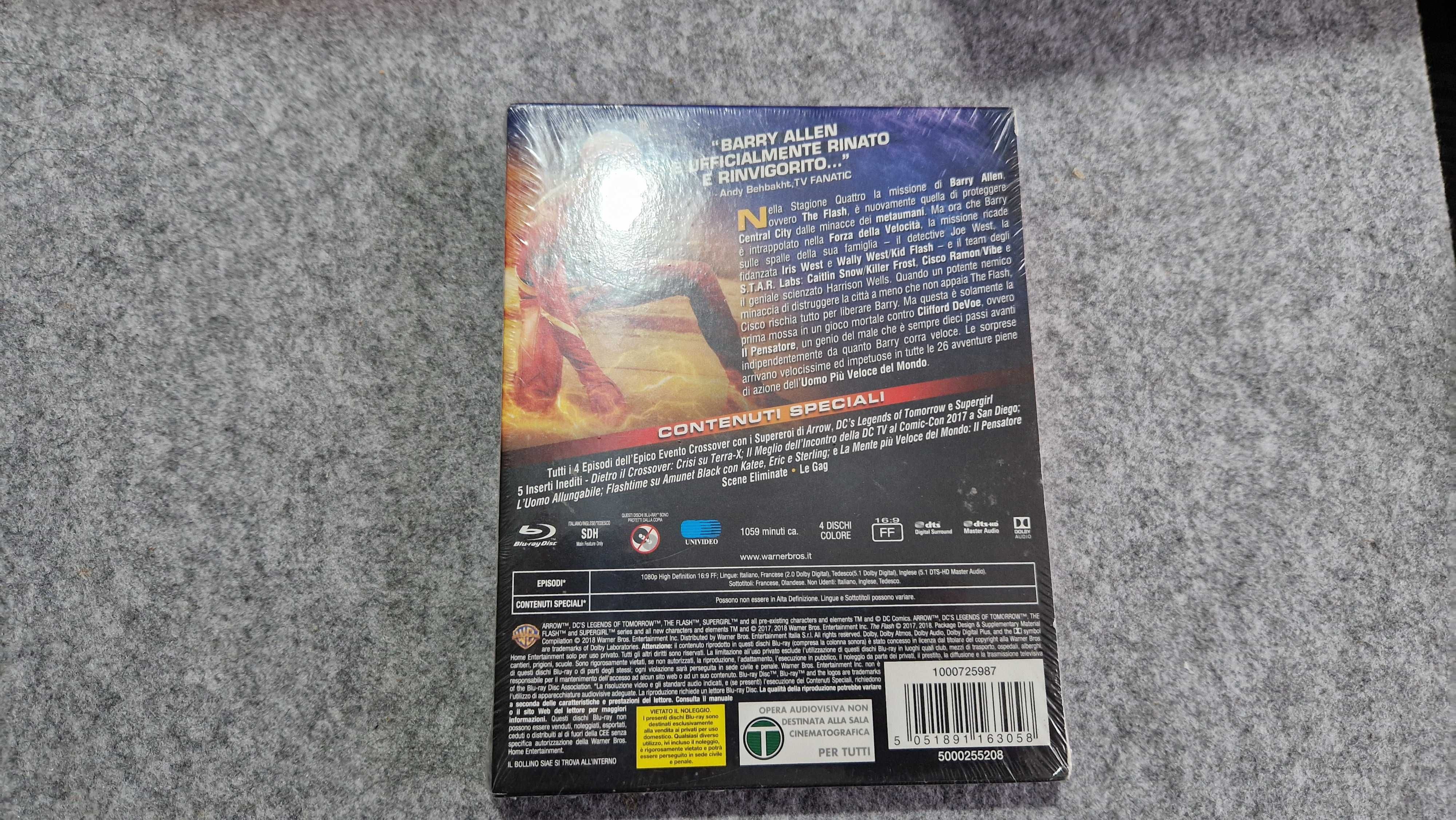 blu ray THE FLASH sezon 4 nowy