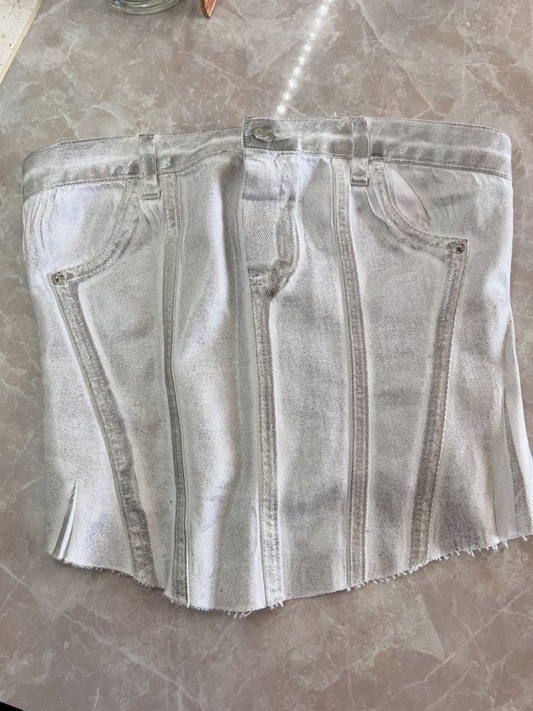 Джинсовий корсет Zara S