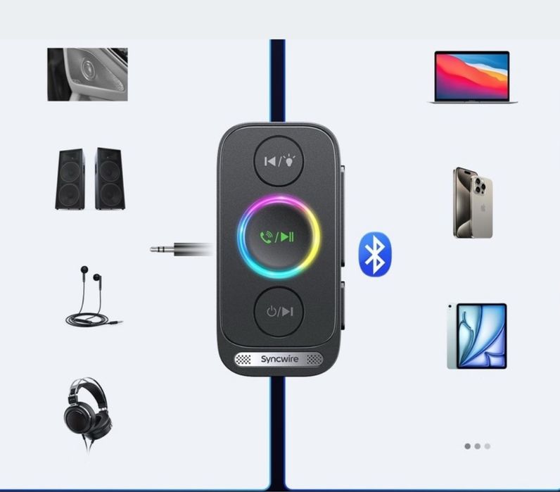 Syncwire Bluetooth 5.4 Aux Adapter dla samochodu
