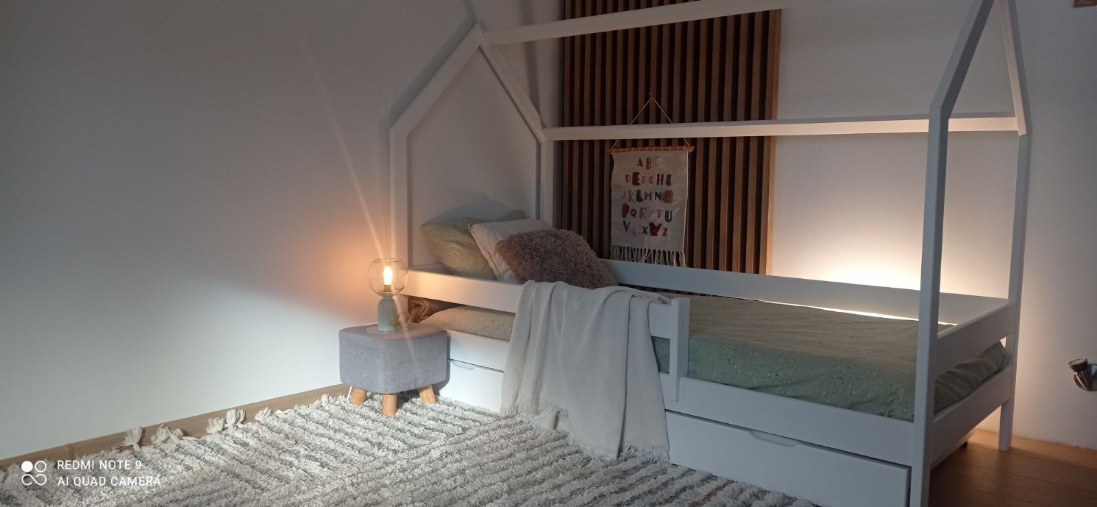 Łóżko domek z szufladą na materac 180x80