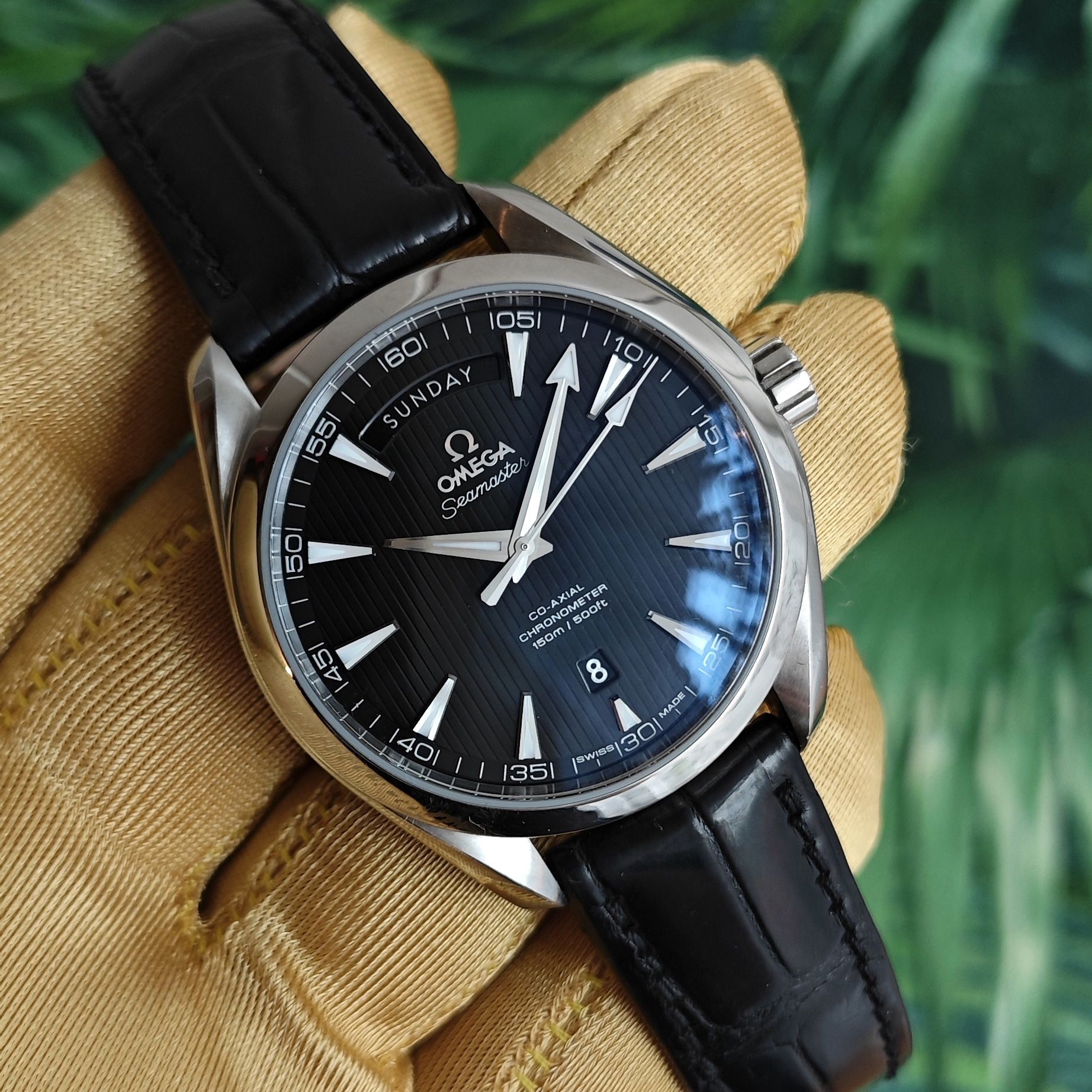 Omega Seamaster Aqua Terra Full Set zegarek męski planet speedmaster