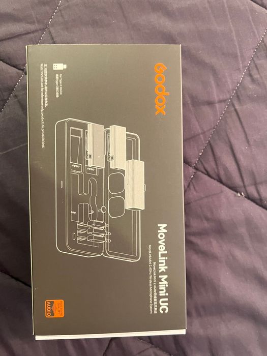 Godox MoveLink Mini UC – Microfone sem fios duplo (USB-C) – Como novo