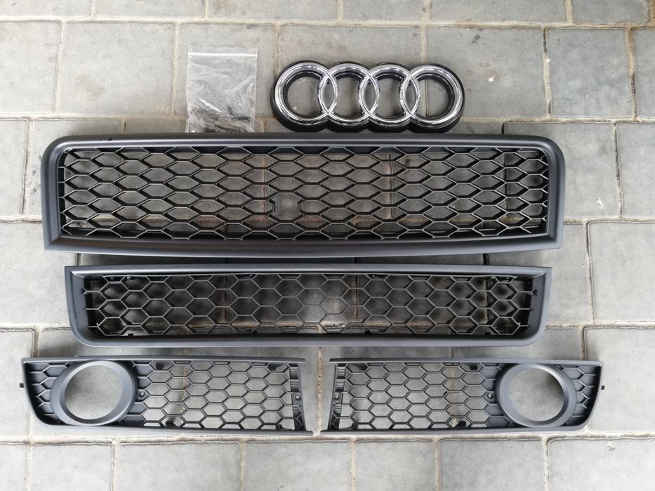 Zestaw kratek plaster miodu Audi A4 B6 nie S-Line komplet połysk mat