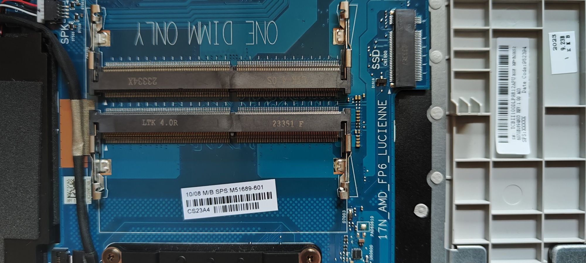 Продам материнську плату ноутбука HP Laptop 17N_AMD_FP6