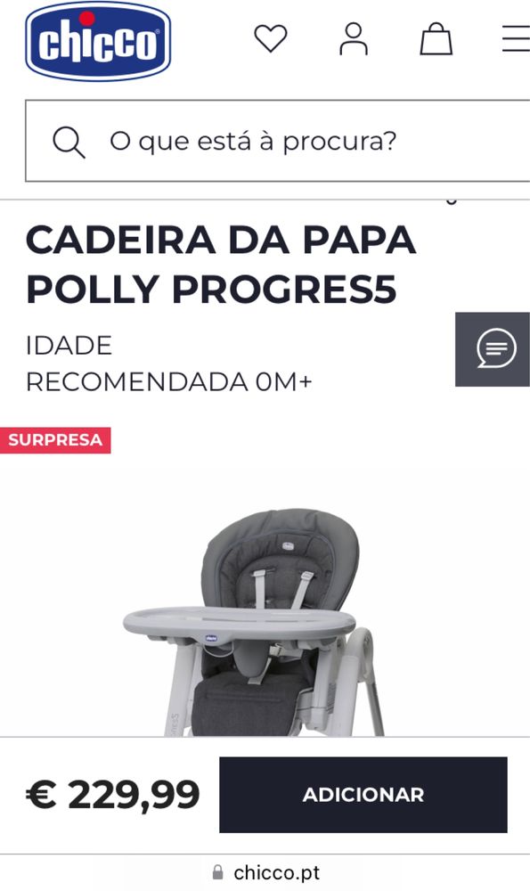 Cadeira chicco Polly Progres5