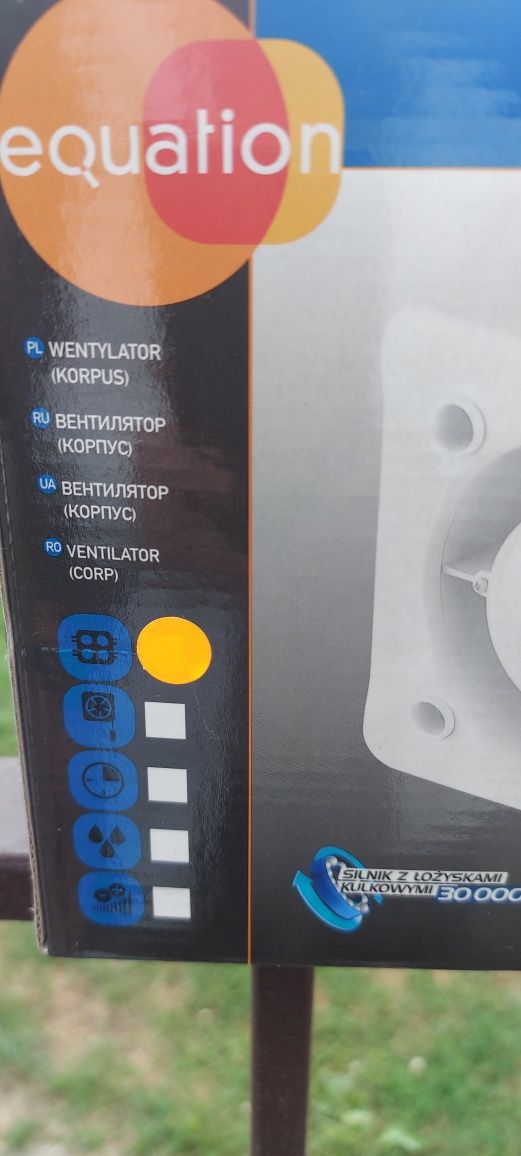 Wentylator biały wyciąg