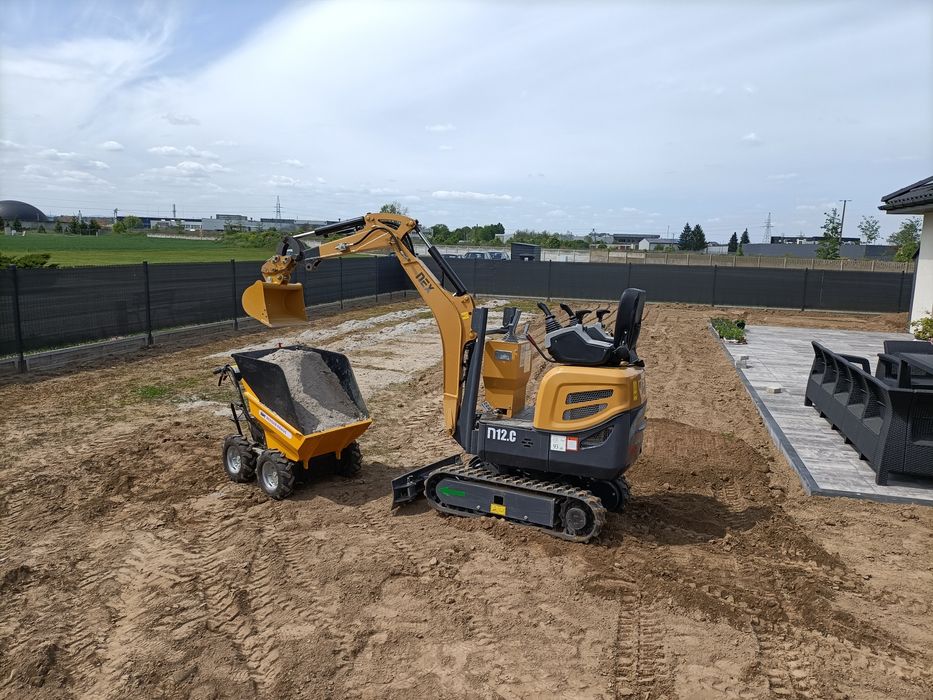 Usługi ogrodnicze, koparko-ładowarka, mini-koparka, pielęgnacja, ROD