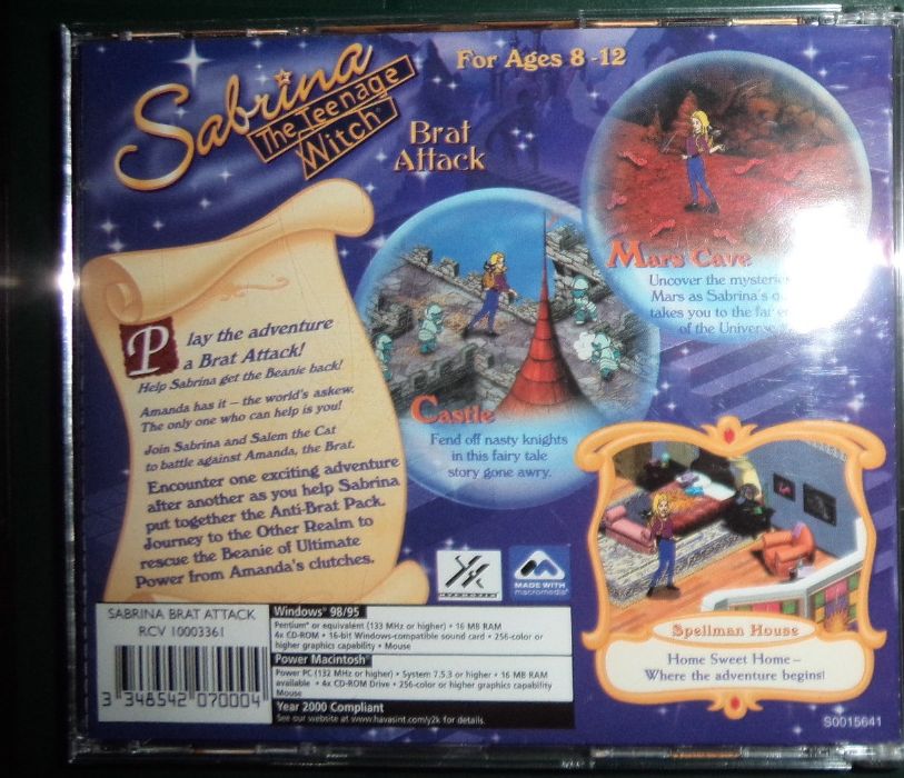 gra Sabrina nastoletnia czarownica the teenage witch PC CD BOX 1999rok