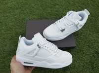 Air Jordan 4 White Metallic Silver PORTES GRATIS