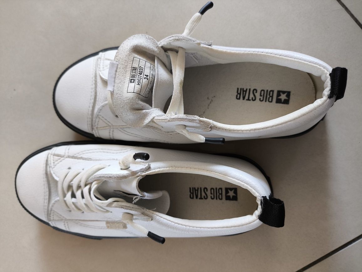 Buty chłopięce trampki skórzane Big Star 34