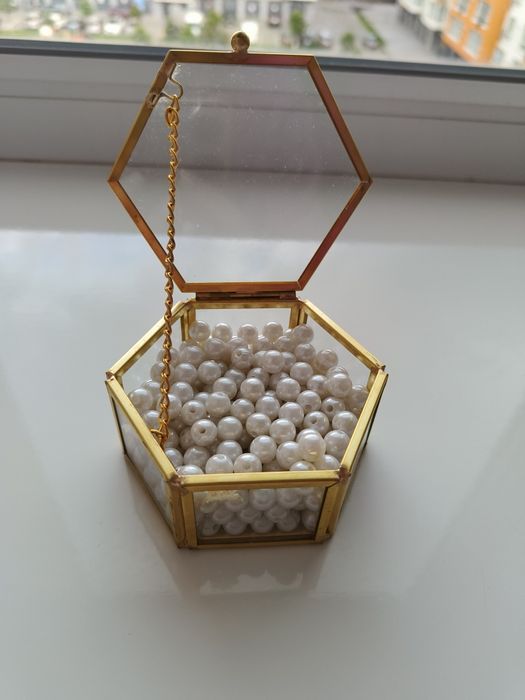 Весільна скляна шкатулка