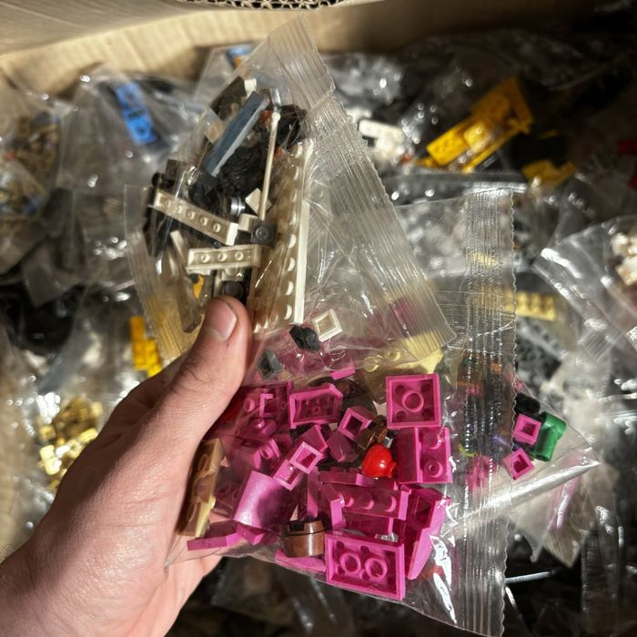 Конструктор на ВАГУ мікс дитячий (сумісний з lego) лего 1кг фігурки