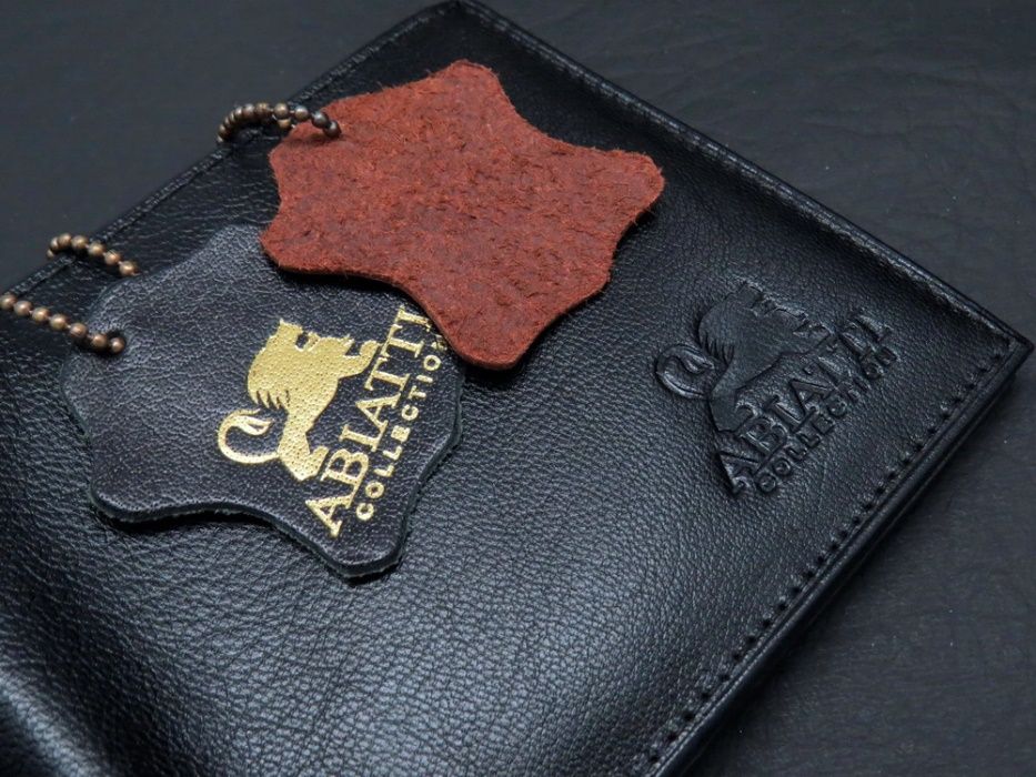 CZARNY SKÓRZANY portfel męski ABIATTI Ochrona kart RFID 100% skóra !!