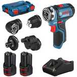 Wiertarko-wkrętarka Bosch GSR 12V-15 FC Set FlexiClick 2x2,0Ah L-boxx