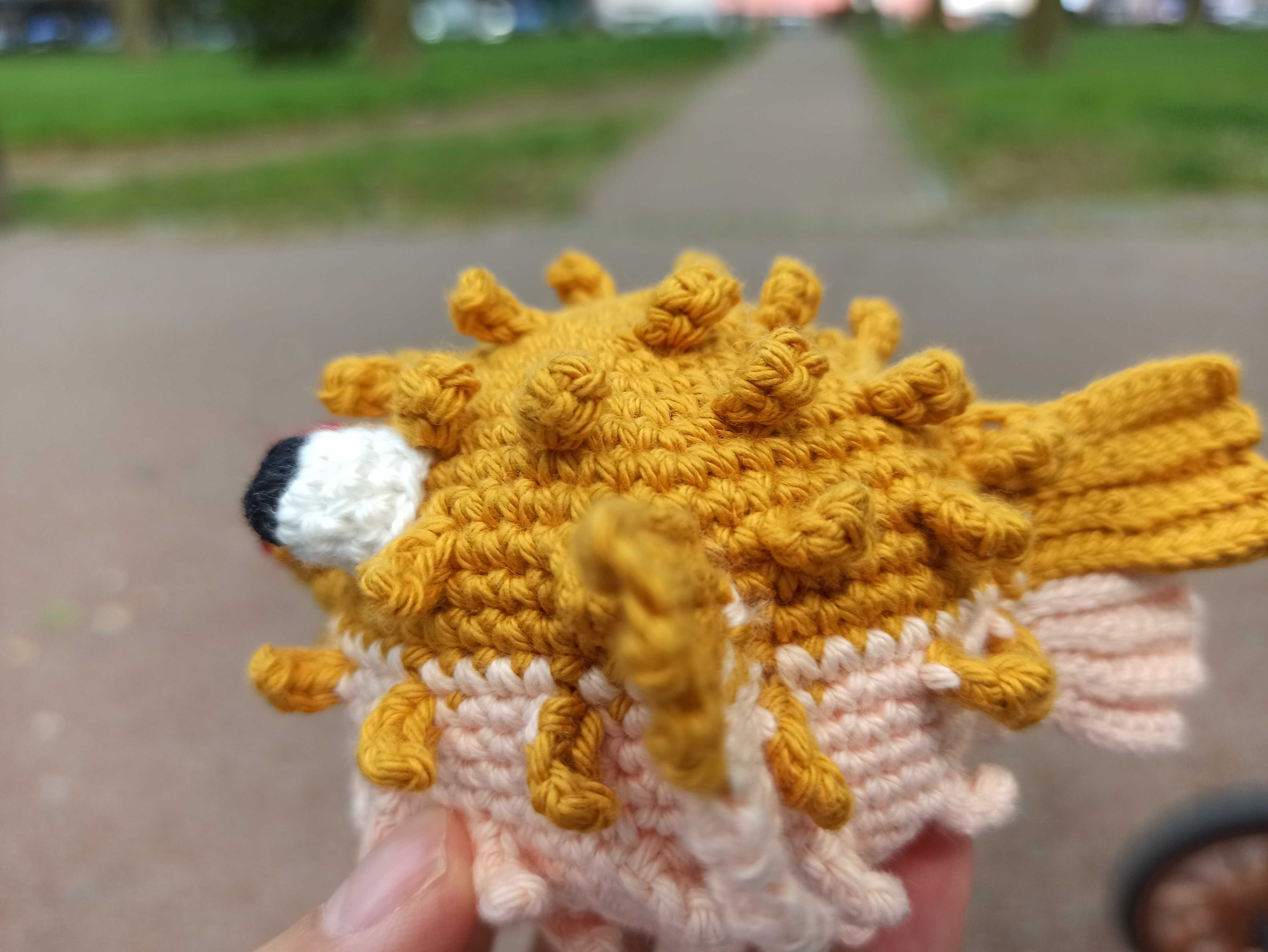 Boneca peixe amigurumi