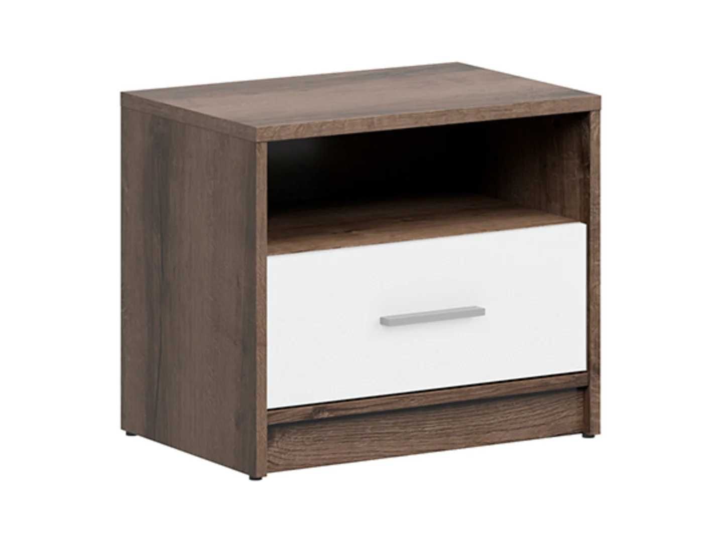 Szafka nocna Nepo Plus Black Red White NOWA, nieodpakowana