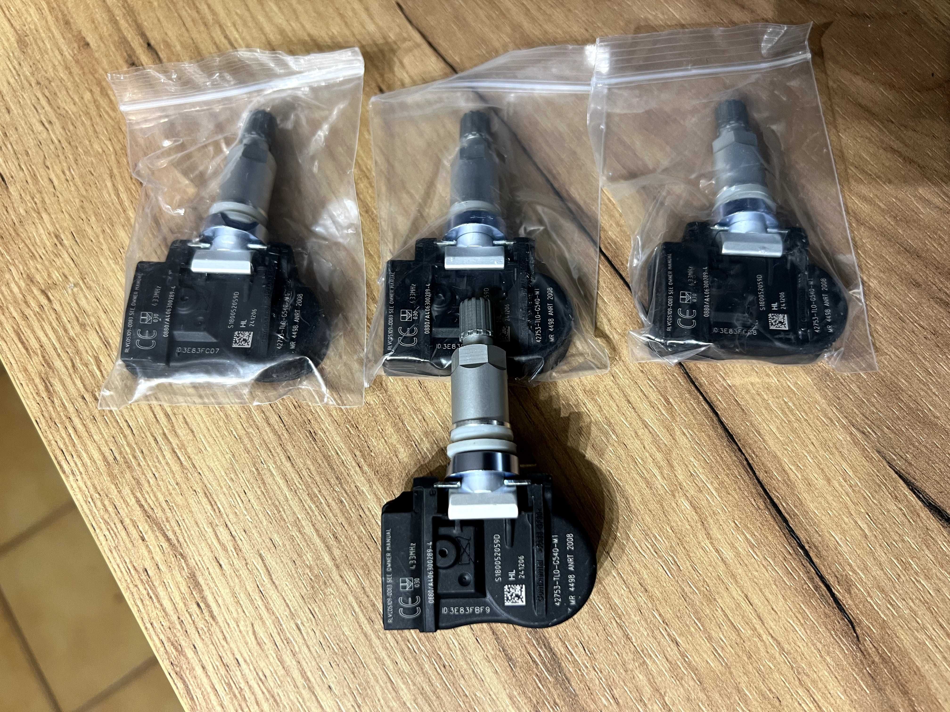 Czujniki ciśnienia opon powietrza HONDA^ 433MHz TPMS Nowe^ Accord Jazz