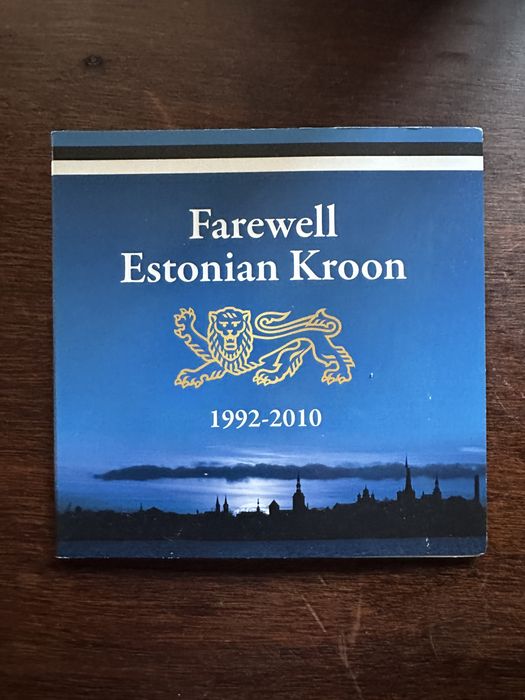 Moeda Coroa estoniana coleçao moedas farewell estonian kroon
