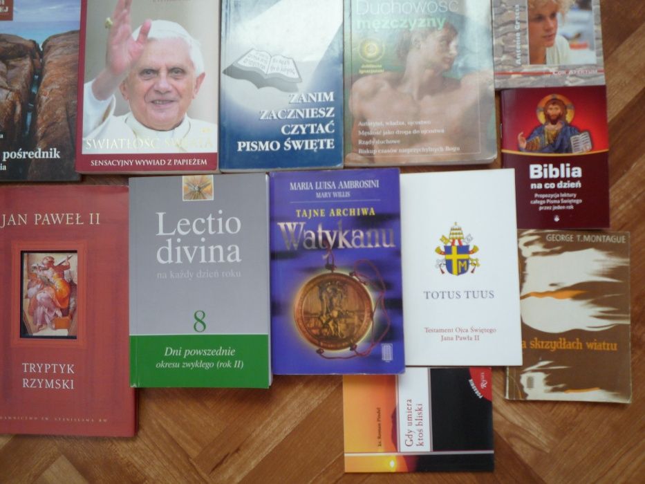 20x KSIĄŻKI KATOLICKIE religijne chrześcijańskie ZESTAW książek