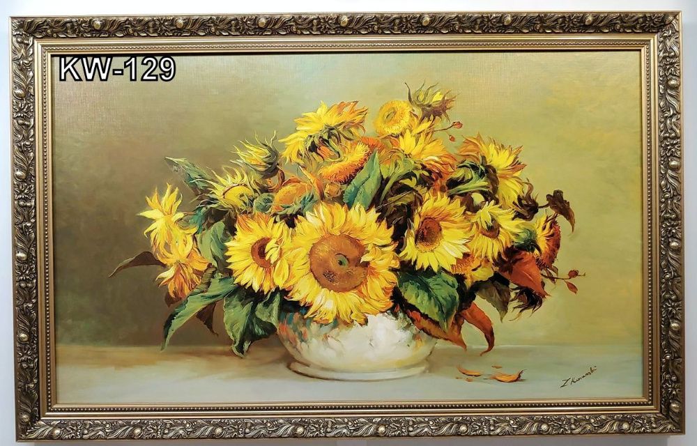 Obrazy reprodukcje w złotej stylowej ramie 110X70 CM