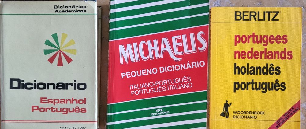 Dicionários  - Espanhol, Francês, Italiano, Inglês, Holandês