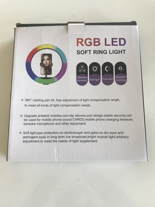 30cm Ring Light for Photos/Videos RGB LED Multiple Colors with 2.15m Tripod NEW64551774124547121