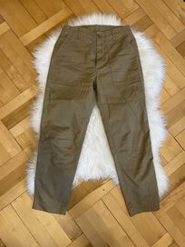 Spodnie proste 38 khaki