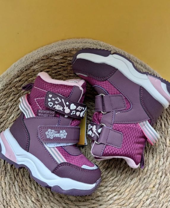 Зимові черевики чоботи зимние сапоги на девочку 22 23 24 25 26 27