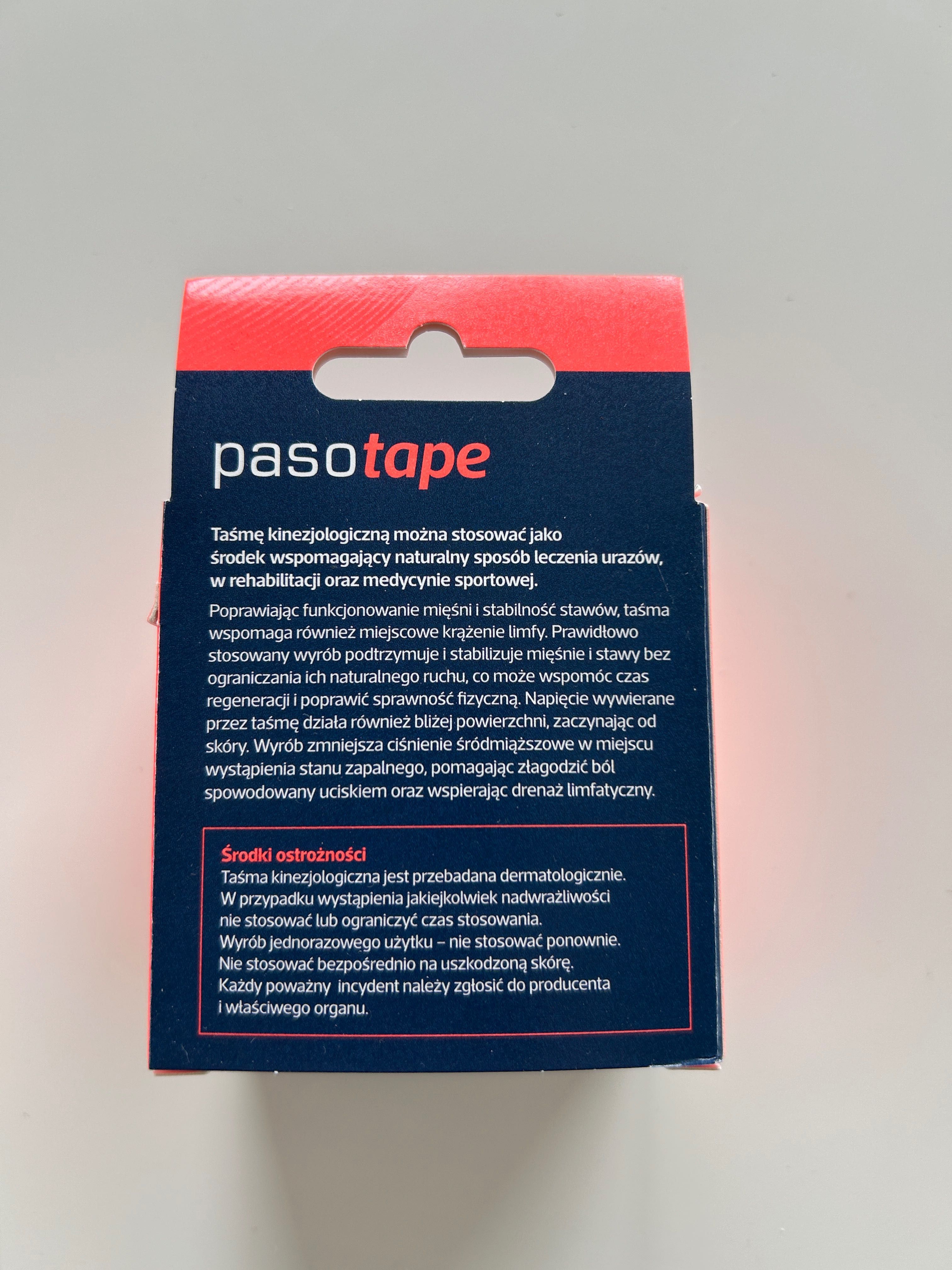 Taśma kinezjologiczna Paso Tape beżowa 3,5m
