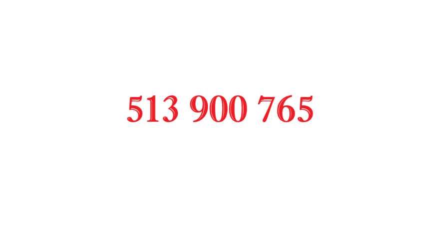 złoty numer 513.900.765