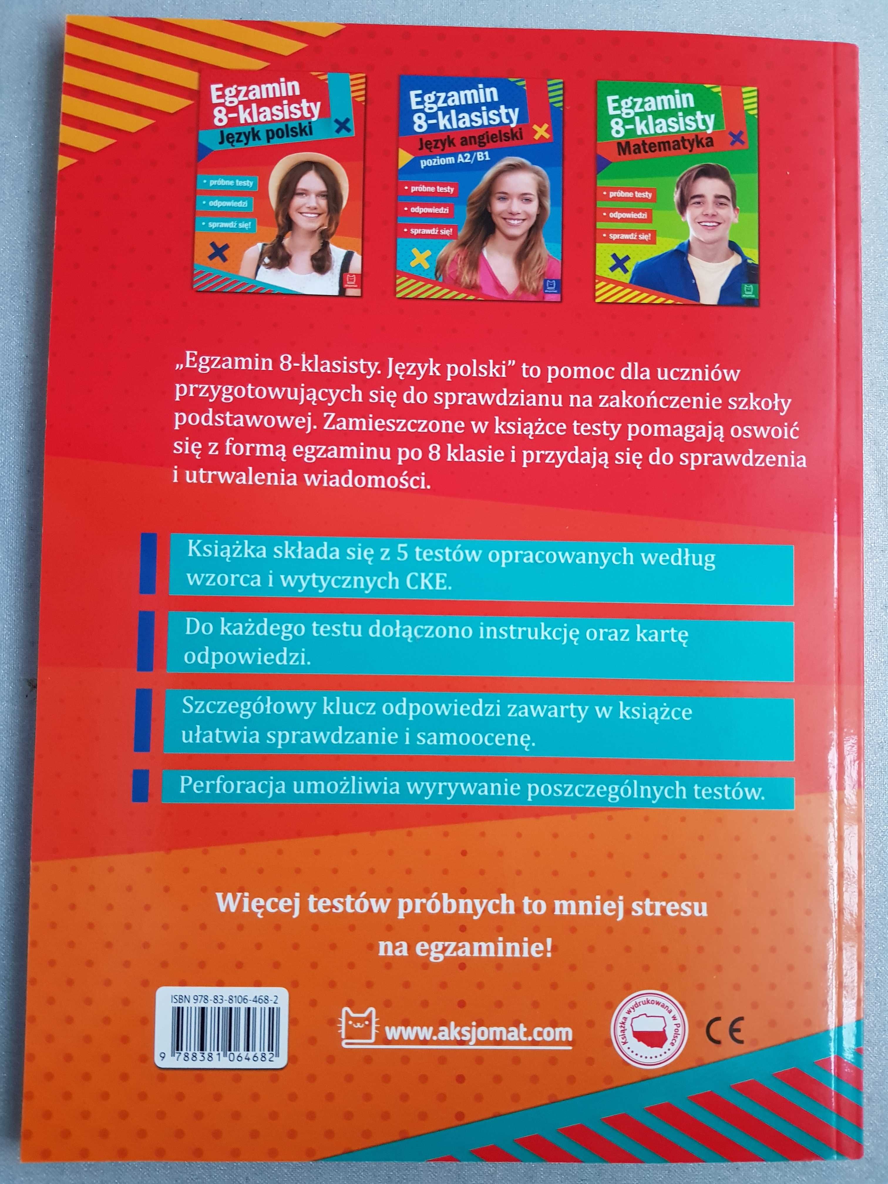 Egzamin ósmoklasisty 8 klasisty język polski testy odpowiedzi 5 arkusz