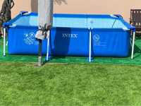 Intex Basen ogrodowy 3m x 2m x 75cm + mata termiczna na lustro wody