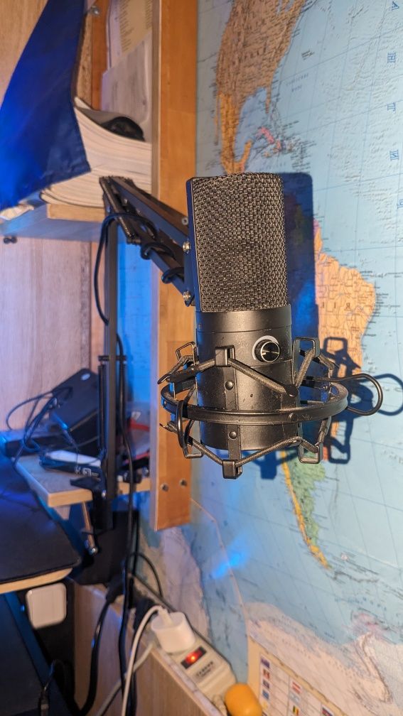 Мікрофон Fifine K669B з пантогрофом і попфільтрем