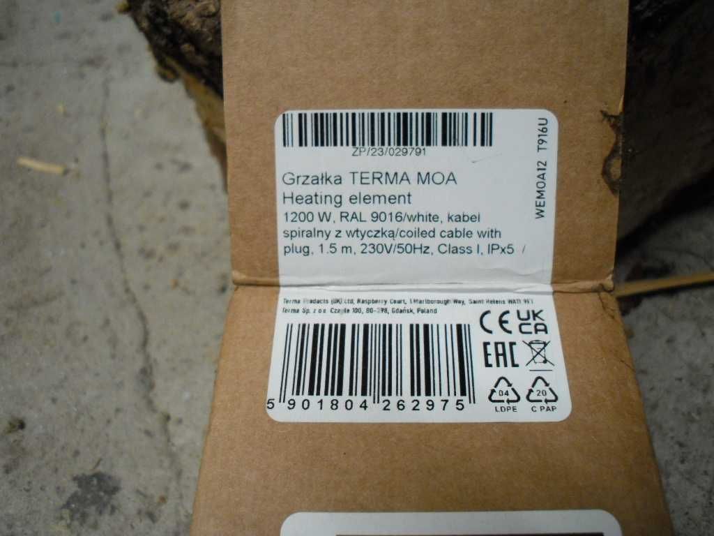 Grzałka TERMA MOA 1200 W