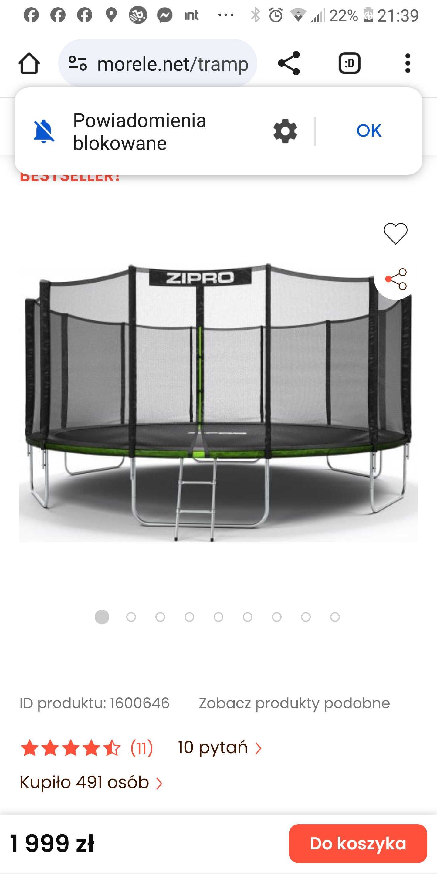 Trampolina. ZIPRO