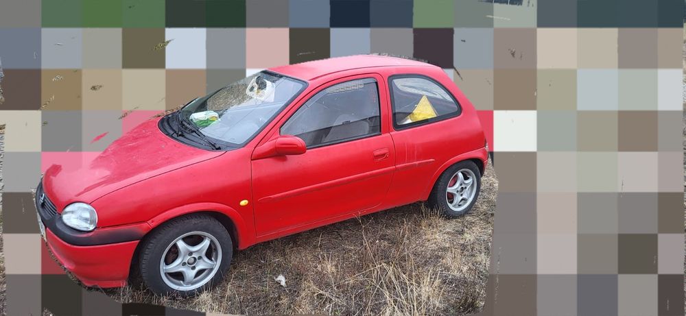 Conjunto de peneus e jantes opel corsa b