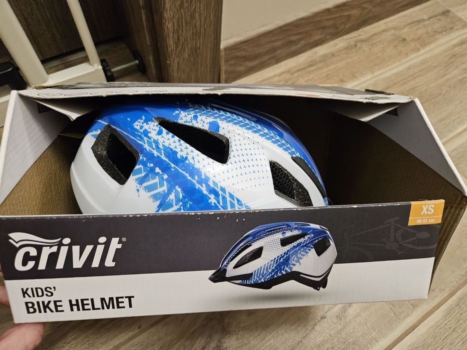 Nowy kask rowerowy crivit XS led 46-51 cm