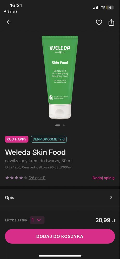 Weleda Skin food bogaty krem do intensywnej pielęgnacji skóry nawilżaj