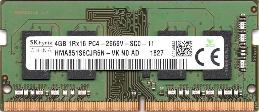 RAM 2x4GB (8GB DDR4) SK Hynix HMA851S6CJR6N VK Non ECC PC4-2666V