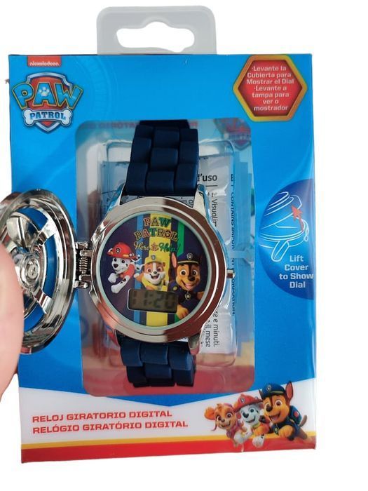 Zegarek na rękę cyfrowy Psi Patrol ze spinnerem