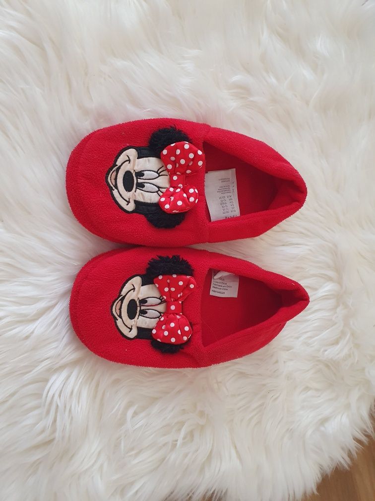Kapcie Myszka Minnie H&M czerwone roz. 30/31
