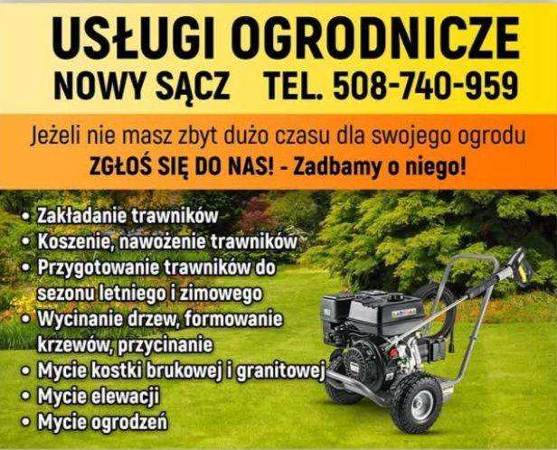 Usługi Ogrodnicze Nowy Sącz małopolskie