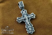 Серебряный православный крестик 925 пробы. Срібний хрест