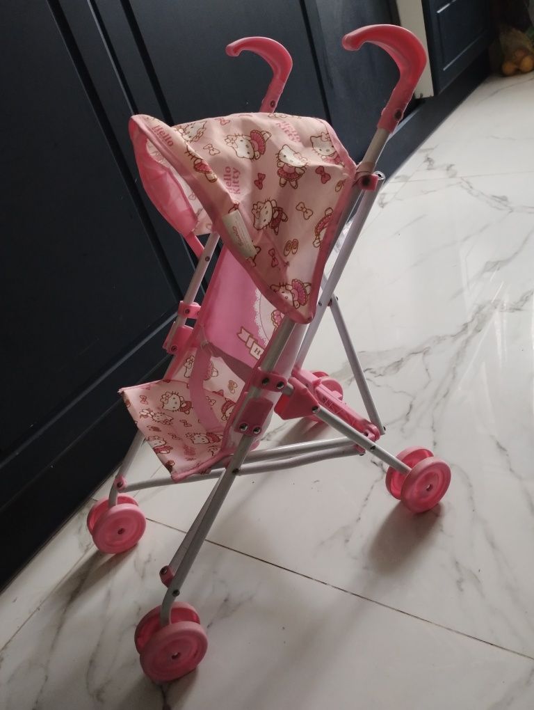 Wózek dla lalek spacerowy Hello Kitty