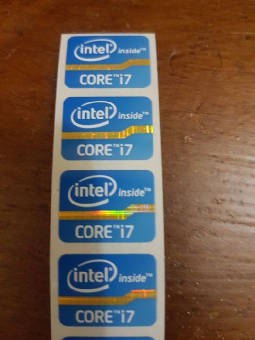 Autocolantes intel core i7