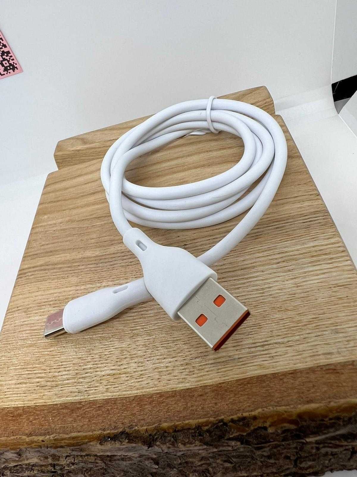 3x Kabel USB-C Super Fast USB Data Cable 6A - biały | 1metr!