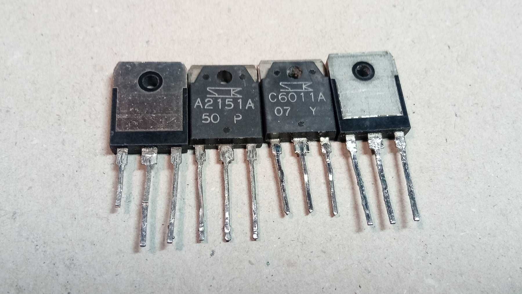 Біполярні транзистори Sanken 2SA2151 2SC6011. Б/В. Оригінал.